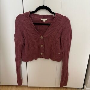 V-Neck Cardigan Sweater